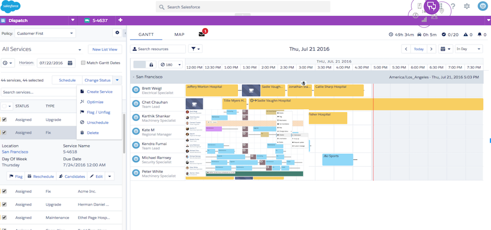 Salesforce Field Service Lightning Screenshot