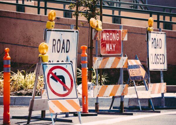 Road Closed Signs, LA